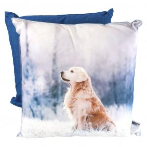 Декоративная подушка 45х45х12см, уличная подушка, зимняя, устойчивая к атмосферным воздействиям, с животными мотивами Marabella