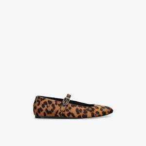 Балетки Le Monde Beryl Мэри Джейн из кожи с леопардовым принтом, леопардовый