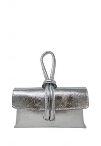 Клатч с плечевым ремнем в виде доллара. Chicca Borse, Argento