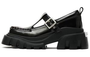 DAPHNE LAB Туфли «Мэри Джейн» на массивном каблуке Candy Series, черные, женские