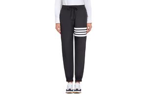 Вязаные спортивные штаны Women's Charcoal Gray THOM BROWNE, серый