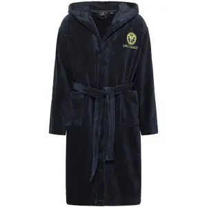 Халат с капюшоном для мужчин из мягкого хлопка 1 шт., MADE IN GREEN по стандарту OEKO-TEX Carlo Colucci, Marine