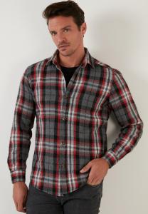 Рубашка PLAID PATTERNED Buratti, цвет grey