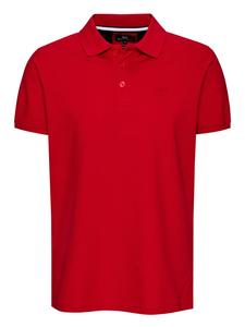 Рубашка-поло пике классического кроя красного цвета Rusty Neal