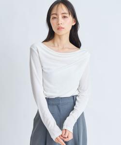 Прозрачный драпированный топ Noela, цвет Off White