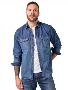 JP1880 Рубашка из синих джинсов