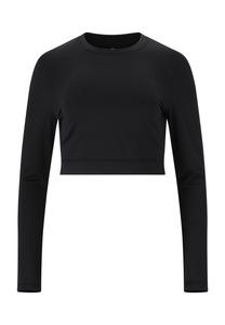 Рубашка Marianne с длинными рукавами и модным кроп-топом ENDURANCE ATHLECIA, цвет 1001 Black