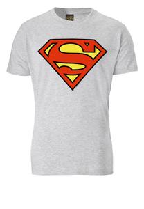 Футболка Logoshirt SUPERMAN LOGO, цвет grau meliert