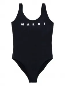 Купальник с логотипом Marni Kids, черный