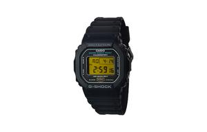 CASIO Кварцевые часы унисекс с черным циферблатом на ремешке из смолы