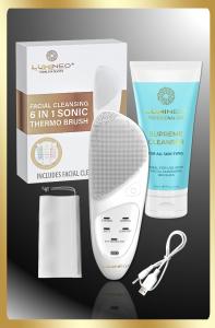 Lumineo, звуковая щетка для лица, жемчуг + гель для лица