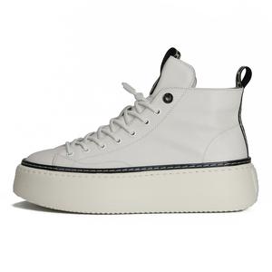 Мужские белые тайские точки износостойкие дышащие высотные высокие топы скейтборд обувь