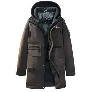 Пуховик Unisex с капюшоном и флисовой подкладкой WARRIOR, mocha coffee (90 velvet diy badge)