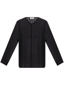 Полосатая рубашка Officine Generale, черный