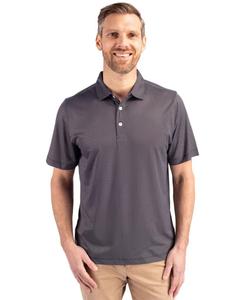 Футболка-поло Pike Eco Symmetry Print Stretch Recycled Shirt больших размеров для высоких и крупных мужчин Cutter & Buck, Black/white