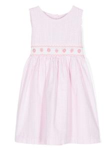 Siola платье из сирсакера в клетку гингем, розовый