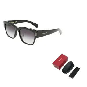 Ferragamo Пластиковая оправа квадратные солнцезащитные очки унисекс черные, 001