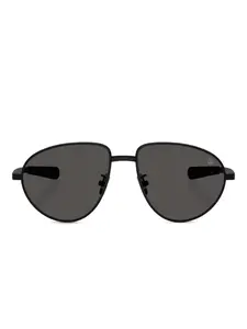 Солнцезащитные очки Vizla в овальной оправе Moncler, черный