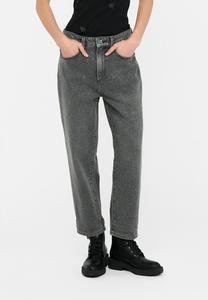 Джинсы прямого кроя HIGH-WAISTED LIU JO, серый