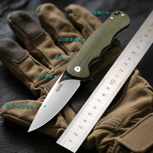 Plys Немецкий складной нож для отдыха, бытовой острый нож для фруктов высокой твердости, многофункциональный портативный нож для самообороны, Cold Steel [Outdoor Mini Expert] новый складной нож KL271, 60° And Above 9.8cm 98mm