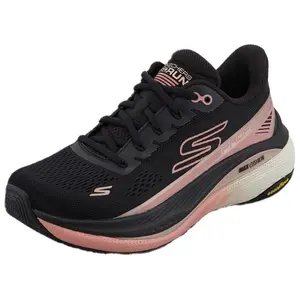 Skechers Женские кроссовки Low Top Casual Running черные с максимальной амортизацией, износостойкие и легкие
