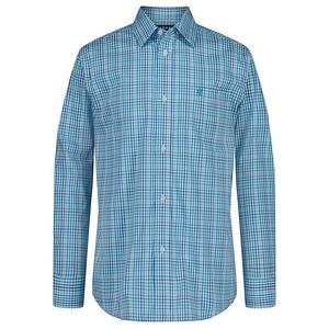 Мальчиковая рубашка с длинным рукавом stretch provincetown plaid Izod, Turquoise