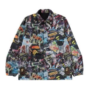 Куртка BAPE Flyer Pattern Reversible Coach Jacket, Multicolor