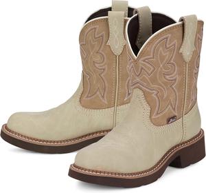 Женские ковбойские сапоги Justin Gypsy Kay 8” - премиум сапоги из цельной кожи с съемной ортопедической стелькой и противоскользящей резиновой подошвой, Taupe