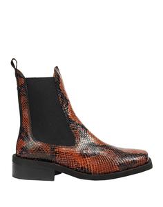 Ботильоны Ganni, желтовато-коричневый