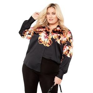 Женская футболка с принтом лилий plus size Avenue, Pink Lily