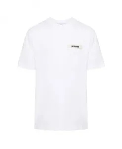 Футболка из грубой зернистой ткани Jacquemus, белый
