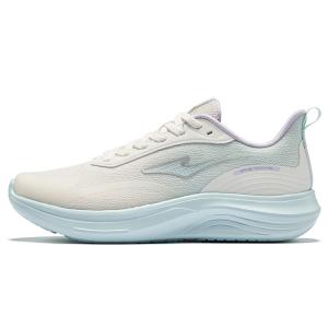 Erke Кроссовки для бега Yunyi Cushioning Breathable Rebound Low Top, женские, белые, небесно-голубые