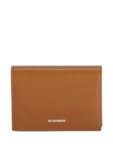 Jil Sander кожаный картхолдер, коричневый