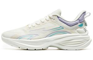 Кроссовки женские с низким верхом из микрокристаллического материала белого/светло-сиреневого цвета Erke