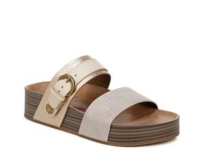 Сандалии Blowfish Malibu Marge Wedge Sandal, белый/золотой металлик