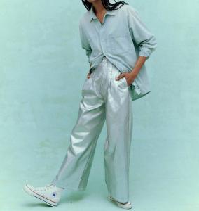 The Great - скульптурные брюки в серебре