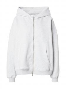 OH APRIL Спортивный худи на молнии в крапчатом сером цвете