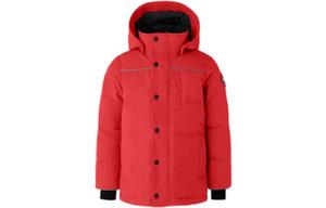 Детская пуховая куртка с капюшоном, средней жесткости Canada Goose, красный