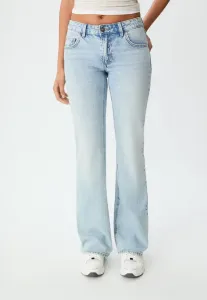 Расклешенные джинсы Stradivarius, Stone Blue Denim