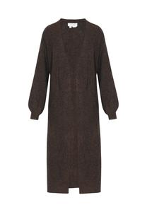 Вязаное пальто usha WHITE LABEL Fashion Look, темно-коричневый