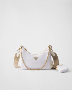 Сумка Prada Re-Edition 2005 из переработанного нейлона, белый