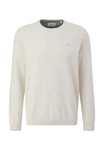 Вязаный свитер MIT LOGO-STICKEREI s.Oliver, цвет wollweiß