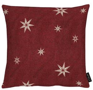 Наволочка Apelt X-Mas Glam Typ A, 40x5x40 см цвет rot/gold