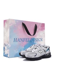 New Balance NB 530 амортизирующие, износостойкие низкие повседневные городские кроссовки для поездок на работу Unisex Blue Silver