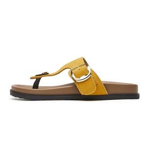 JOSINY Бесшумные устойчивые к запаху нескользящие быстросохнущие шлепанцы женские - желтый, цвет Yellow