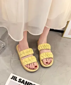 Сандалии на платформе с присборенным дизайном Aimoha - Select -, цвет Yellow