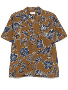 Рубашка с цветочным принтом Universal Works, коричневый