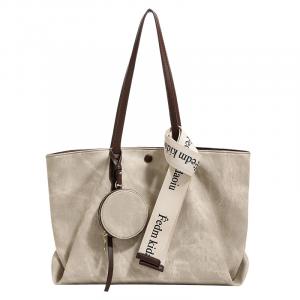 Сумка-шоппер из искусственной кожи, наплечная сумка обычная женская greige PAYOT, Greige