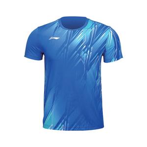 Бадминтонная майка унисекс кристально-голубая Lining, голубой