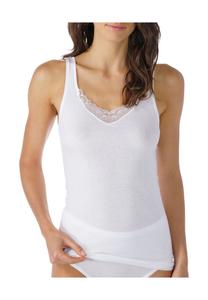 Классическая женская кружевная майка 2000-х годов Mey, белый